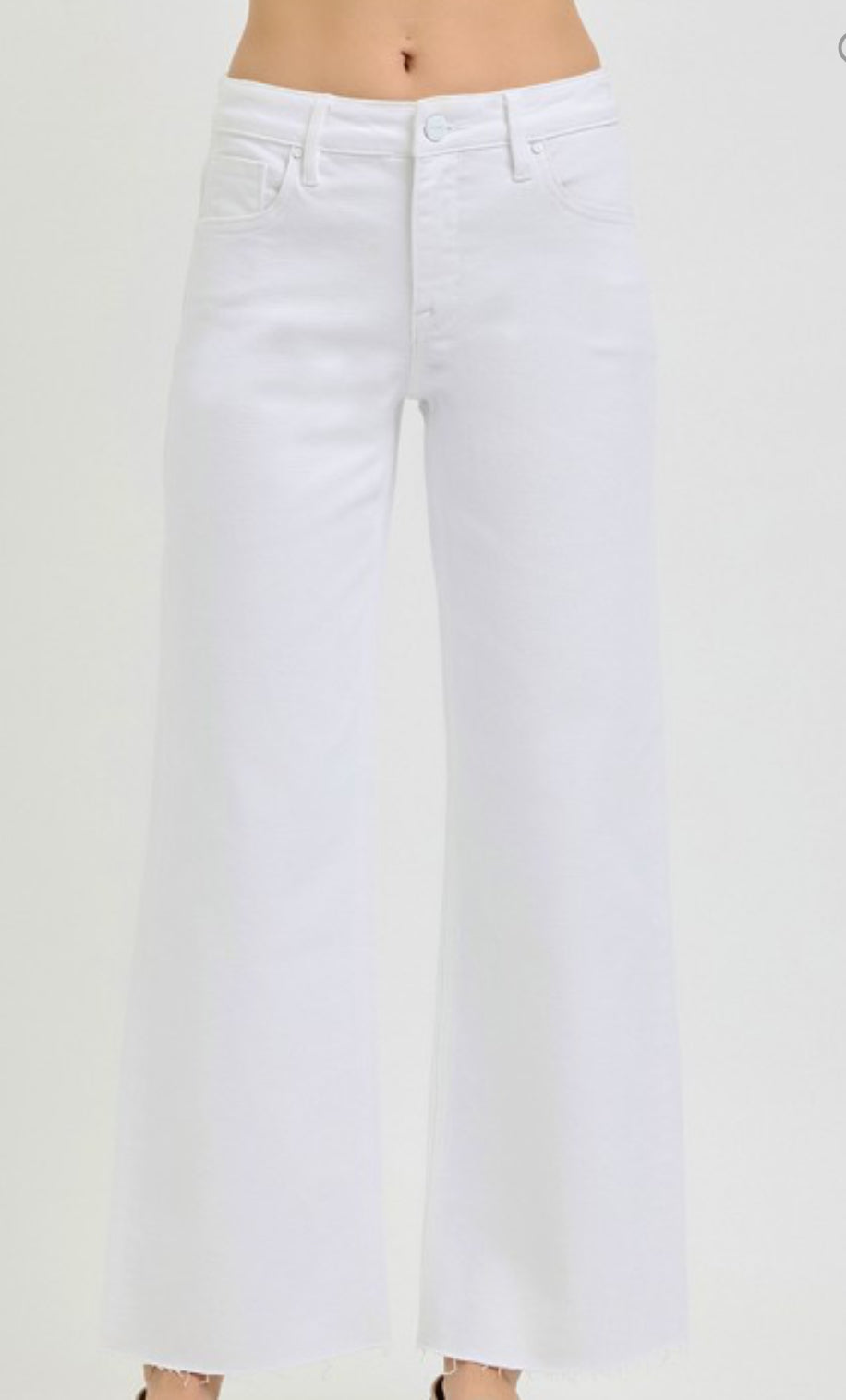 Hallie Risen Jeans - White Tummy Control Denim