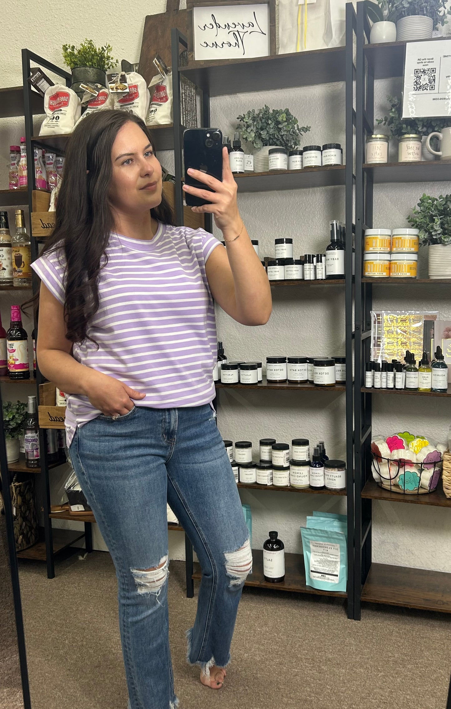Sunny Side Striped Tee