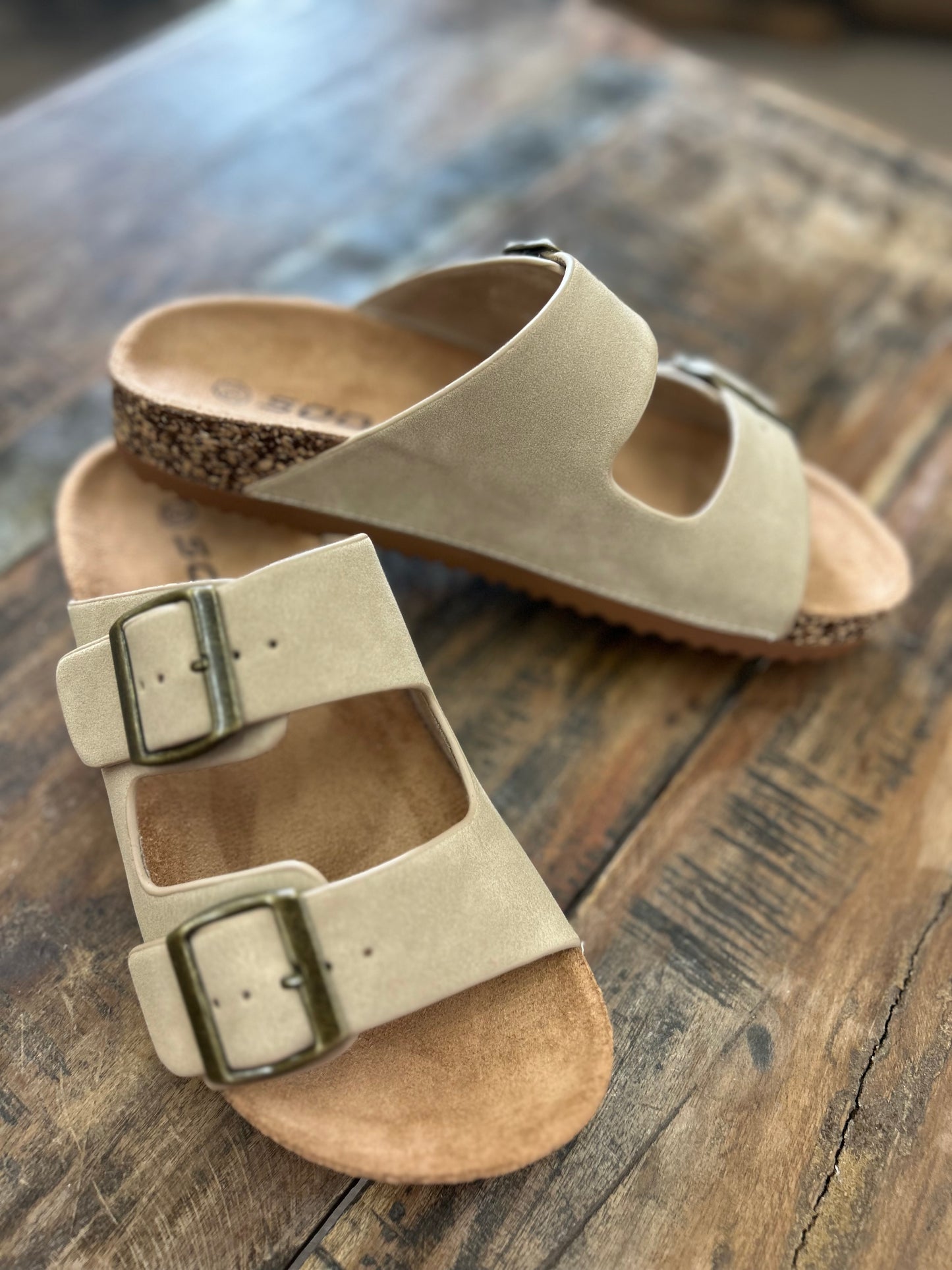 Double Buckle Sandals