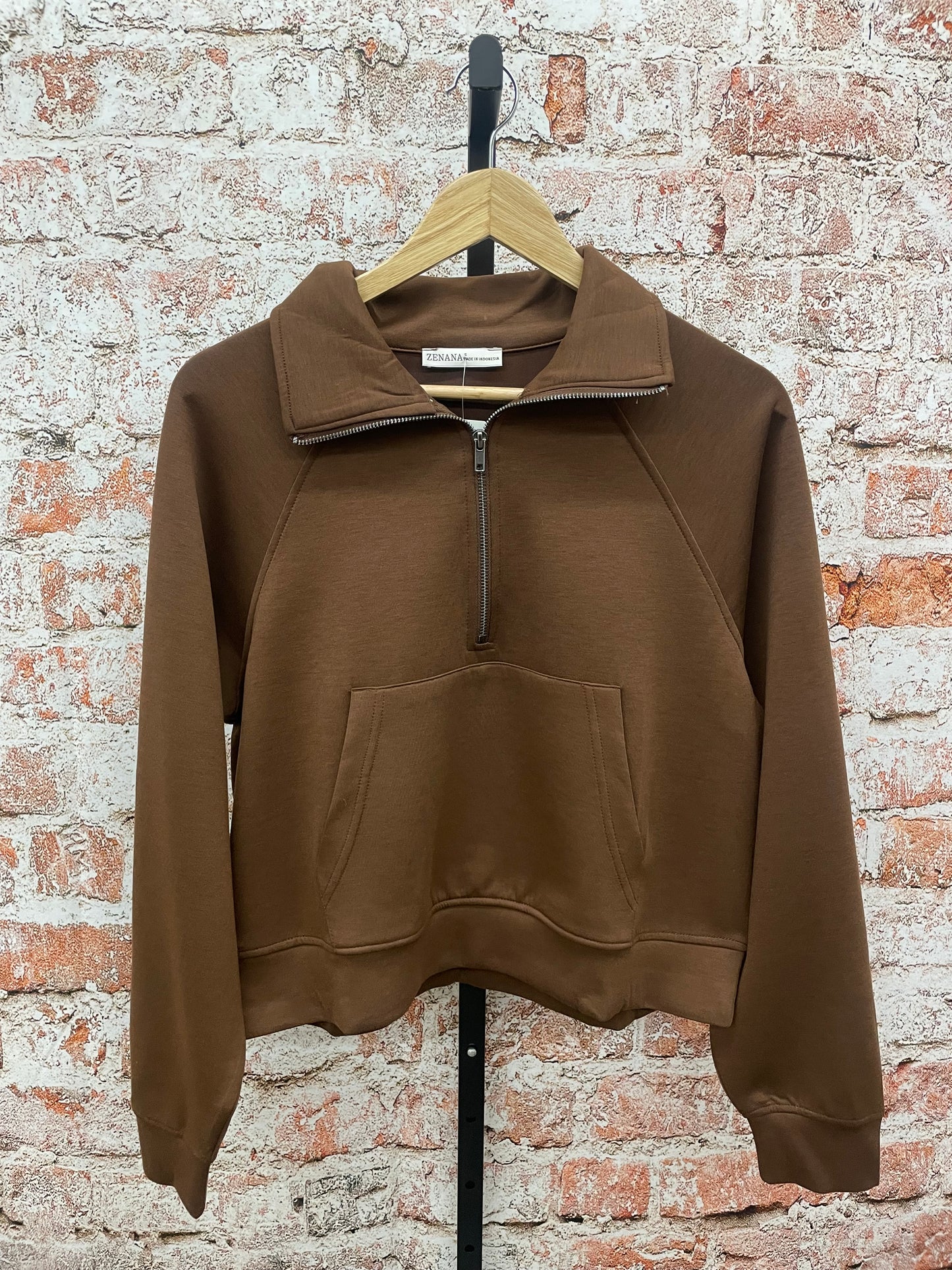 Scuba Half Zip Pullover W/Kangaroo Pocket