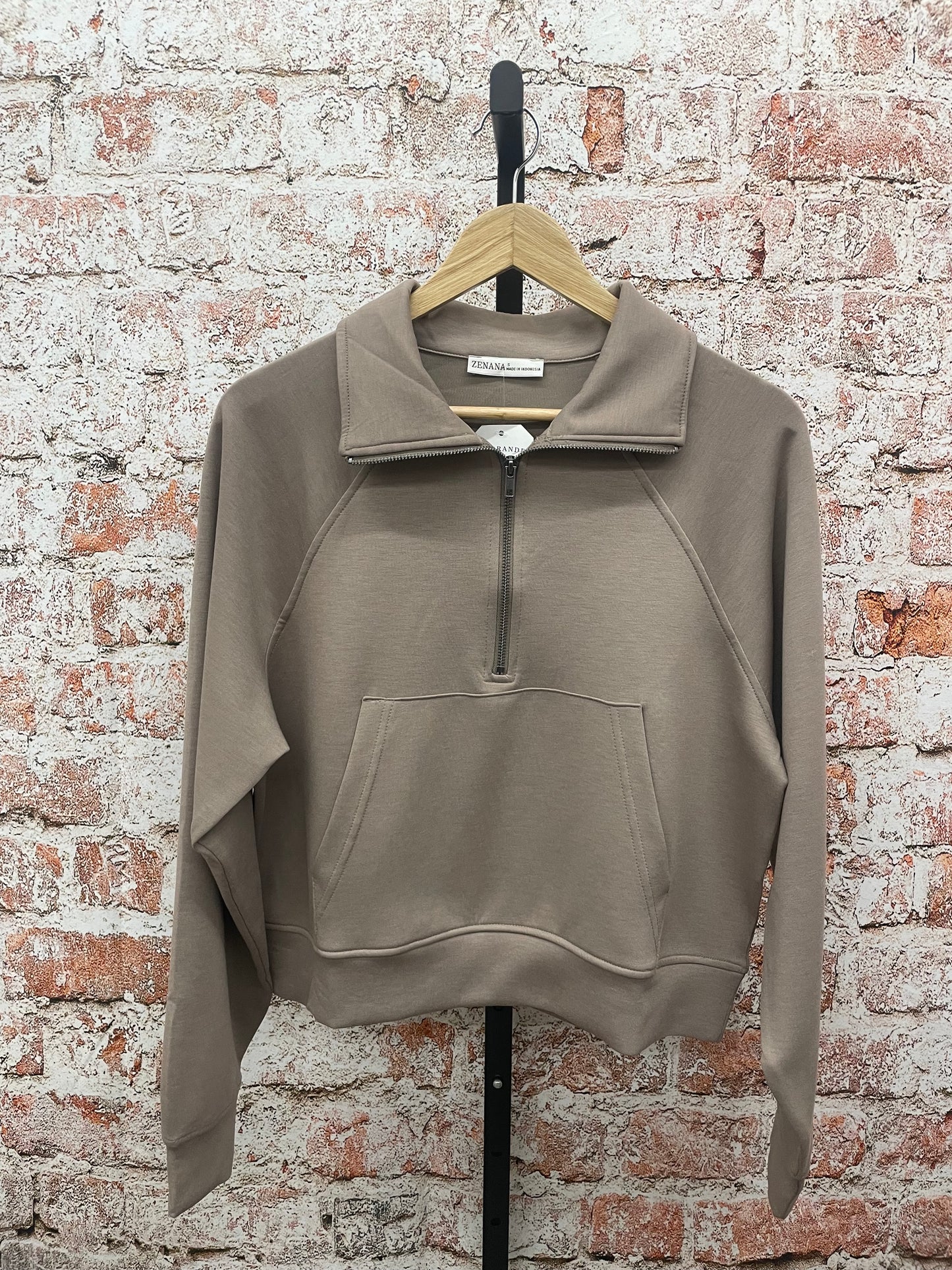 Scuba Half Zip Pullover W/Kangaroo Pocket