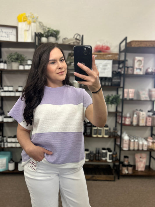 The Blakely Color Block Top