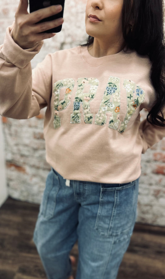 Peach Pray Sweatshirt