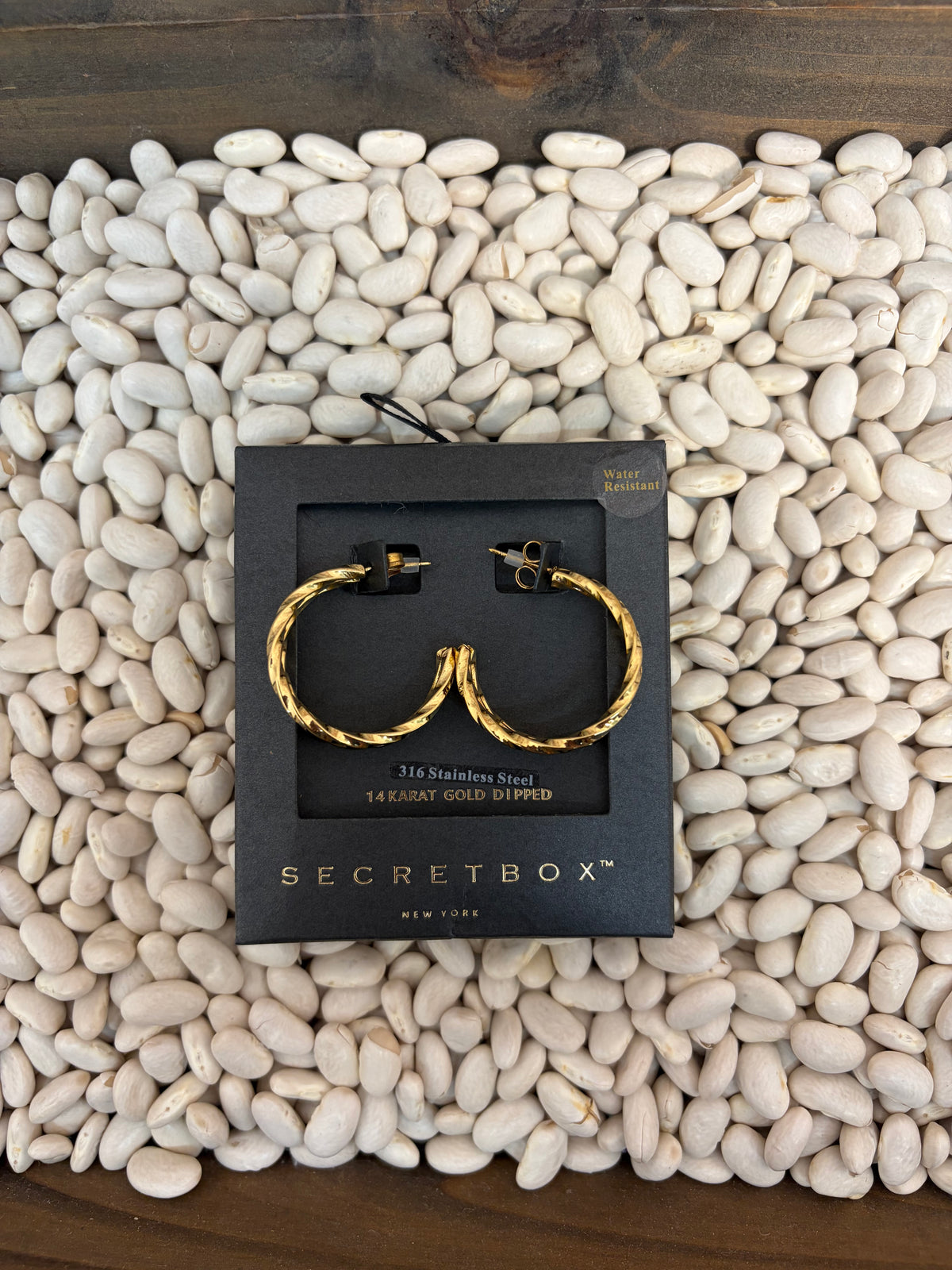 14k Gold Dipped Twisted Triple Hoop Earrings