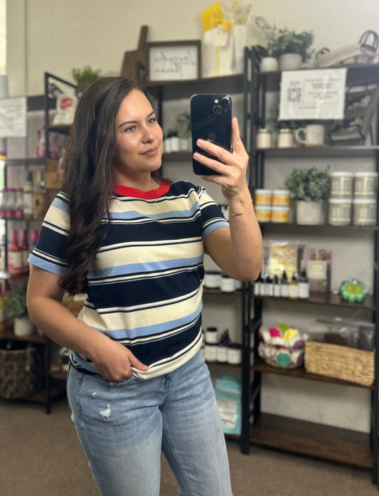 Staccato Multi Stripe Tee