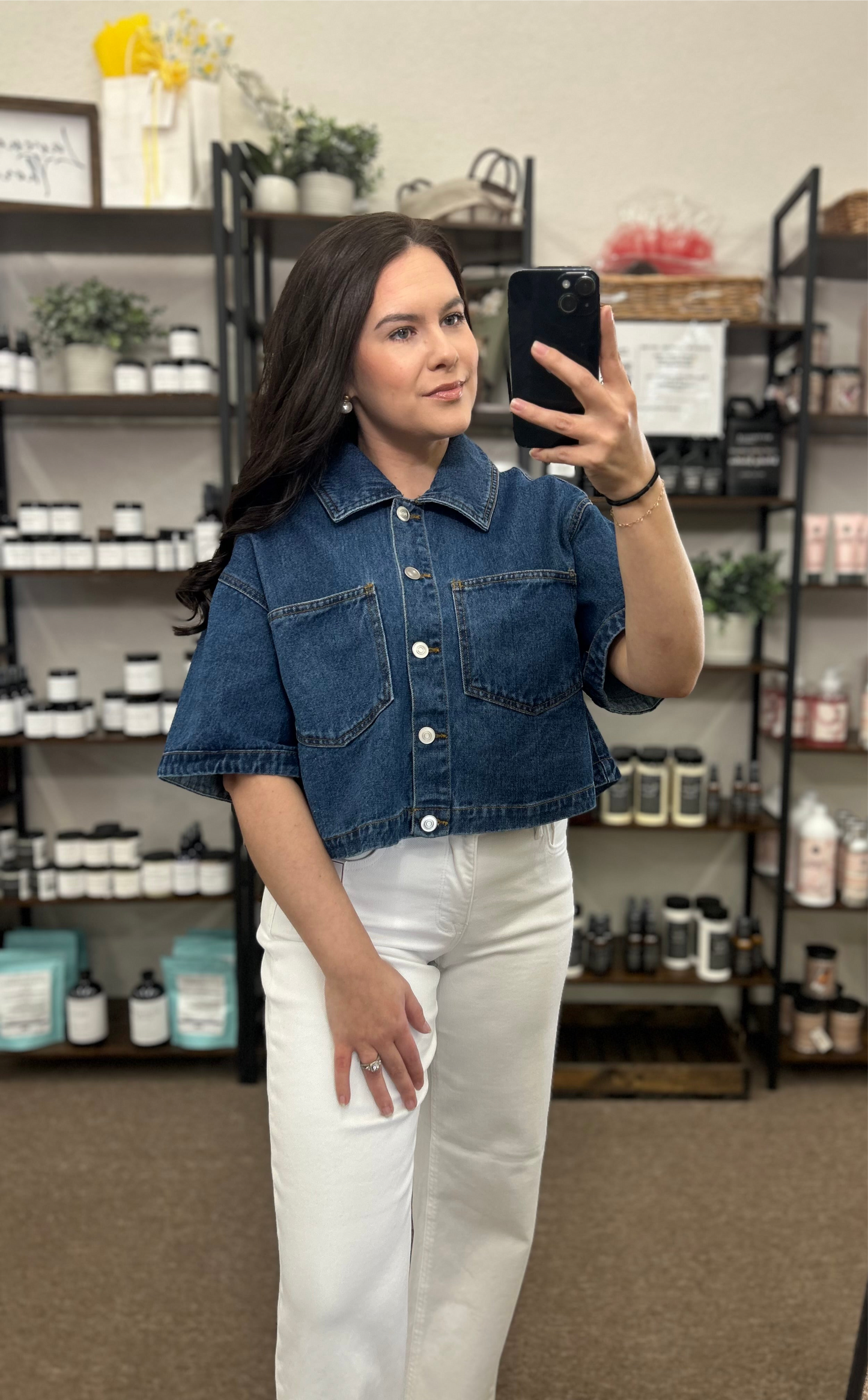 The Blue Ridge Denim Top