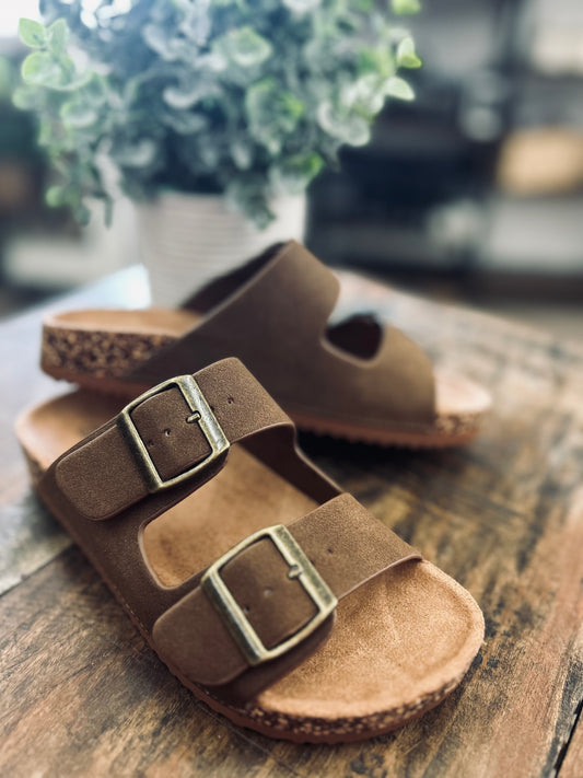 Double Buckle Sandals