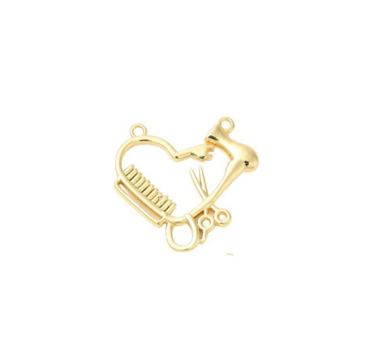 Gold For The Love Of Hair Charm