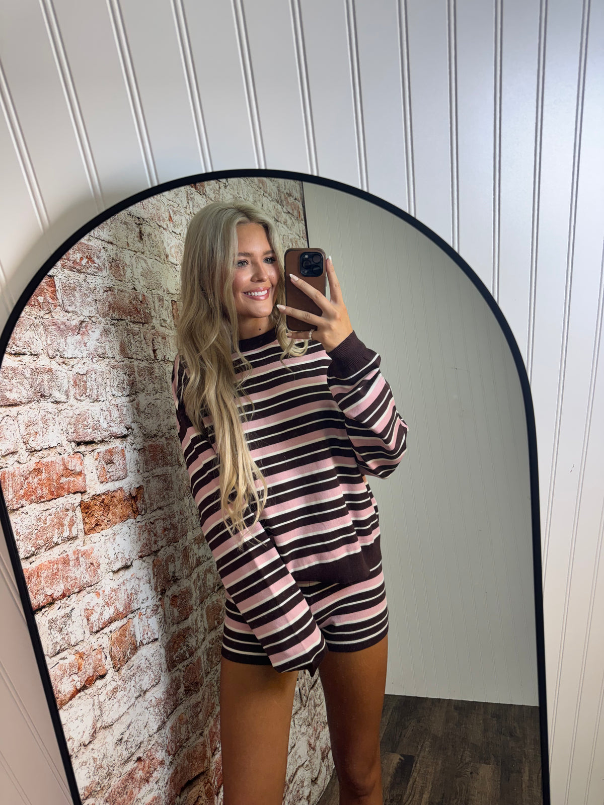 Multi-color Stripe Knit Shorts (Matching Shirt Sold Separately.)