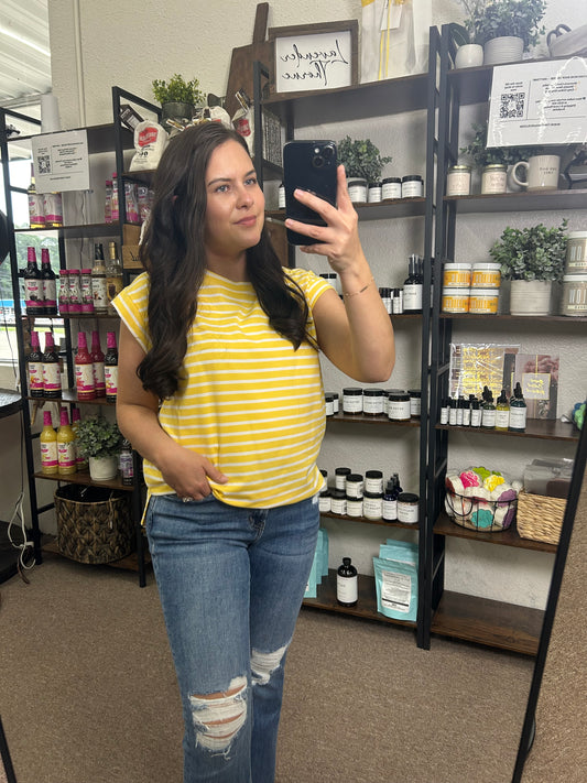 Sunny Side Striped Tee