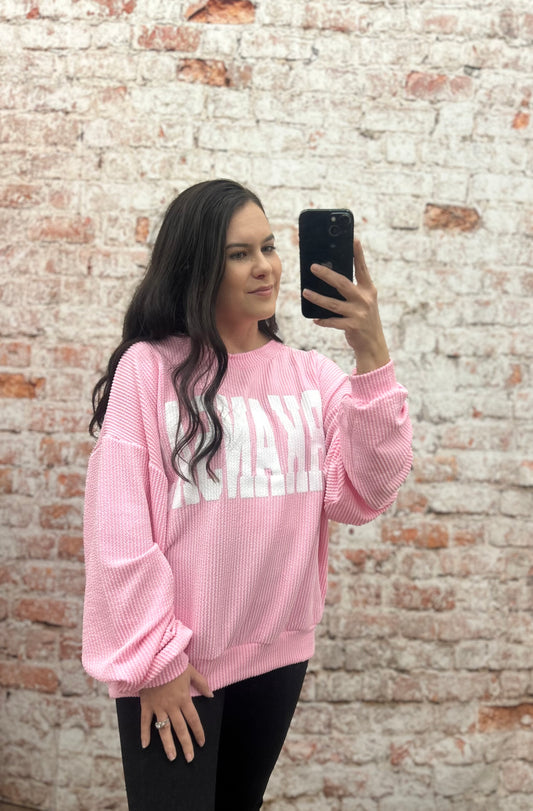 Arkansas Comfy Oversized Graphic Sweatshirt