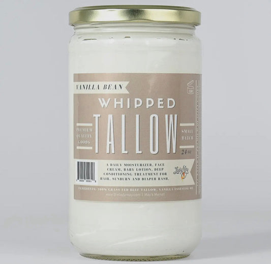 24oz. Whipped Beef Tallow - Vanilla Bean