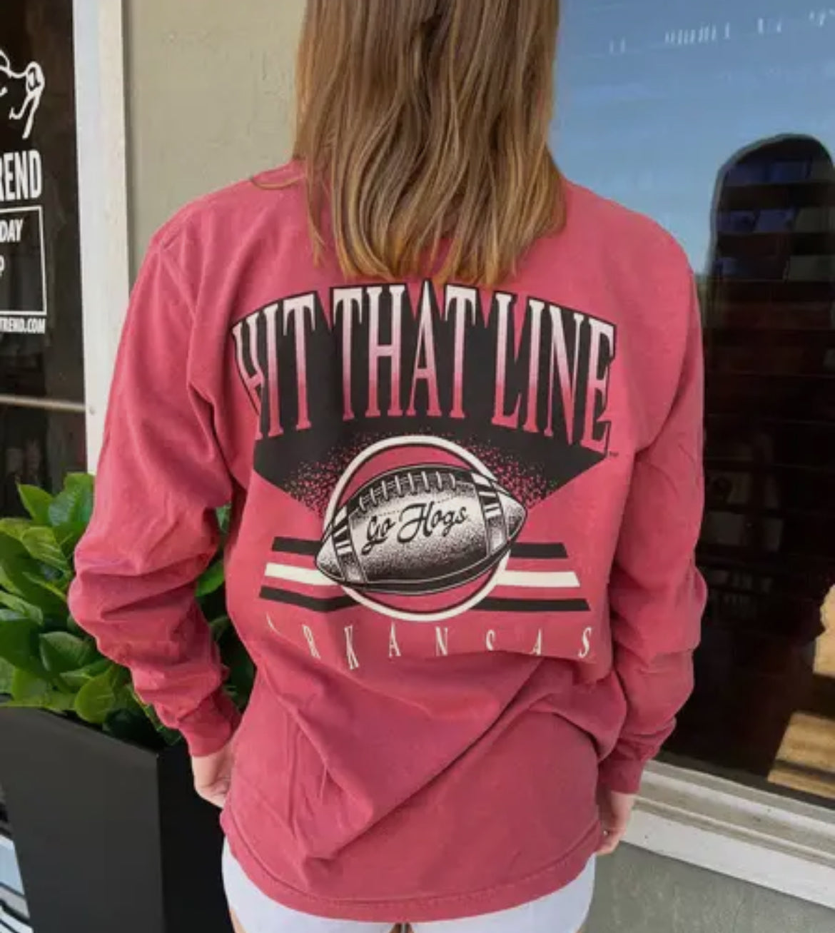 AR Razorbacks Hit That Line Long Sleeve