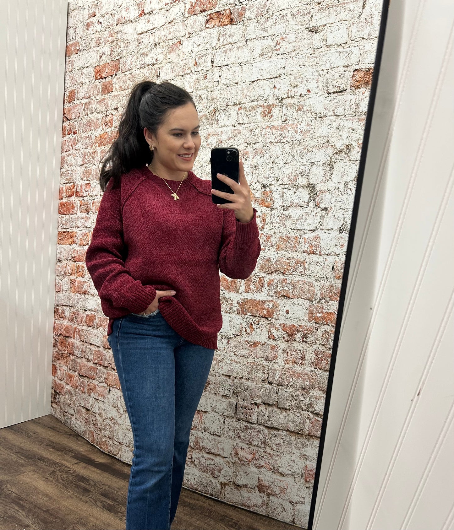 Zenana Chenille Raglan Sweater