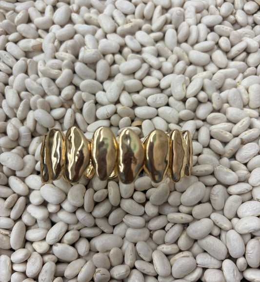 Chunky Oval Nugget Stretch Bracelet