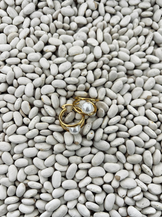 Waterproof Non-Tarnish Stainless Steel Pearl Studs