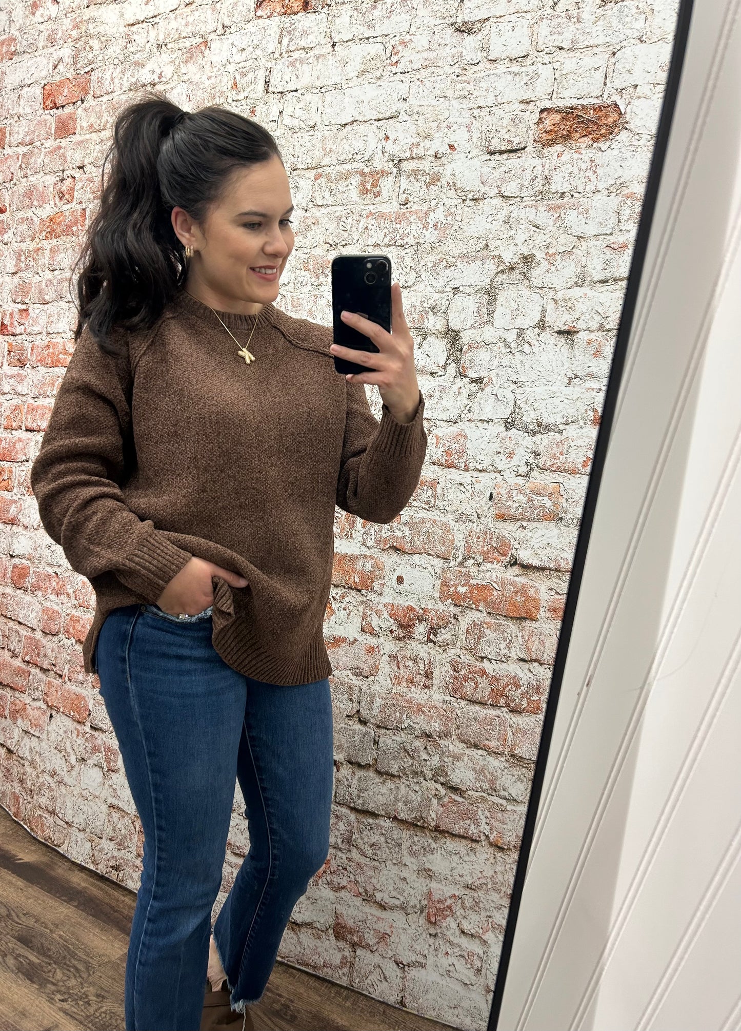 Zenana Chenille Raglan Sweater