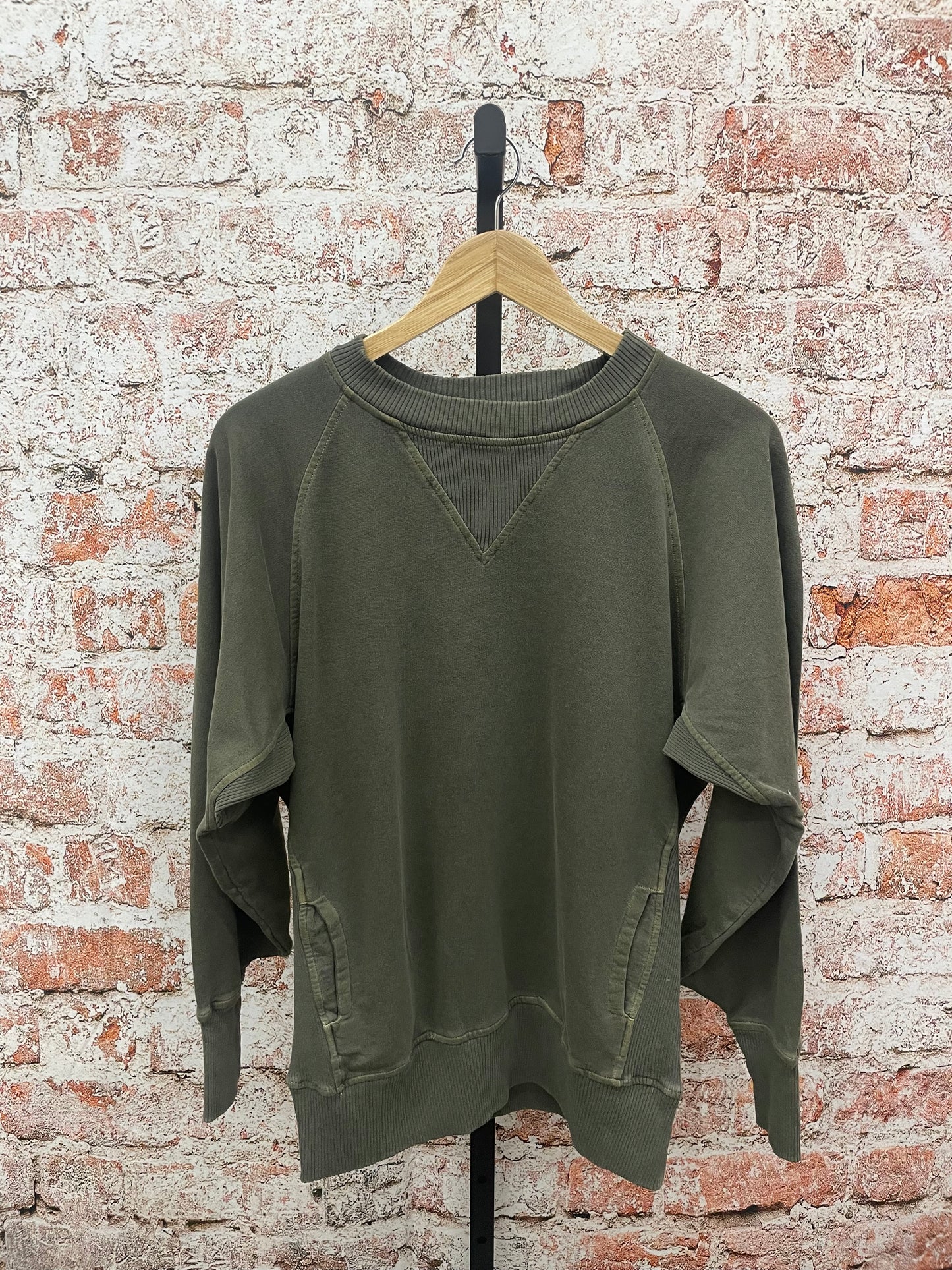 Pigment Dyed French Terry Pullover W/Pockets