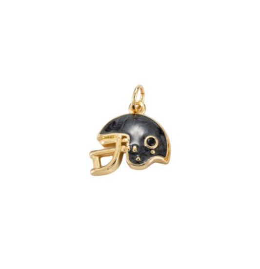Gold Football Helmet Charm