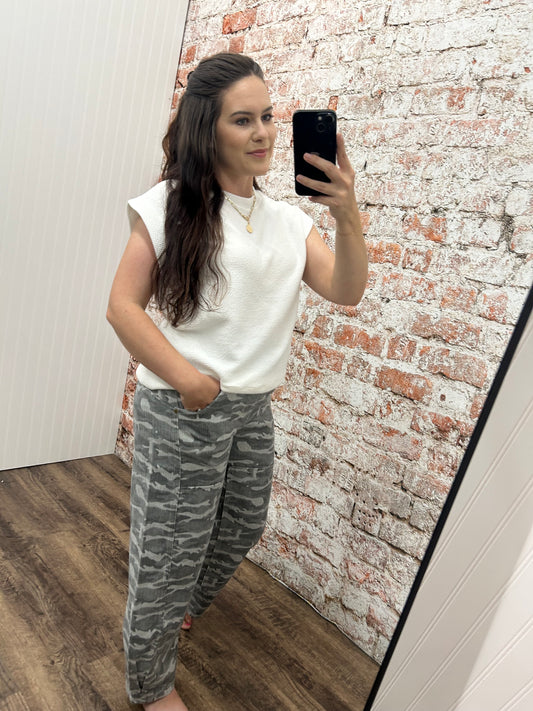 Camo Barrel Pants