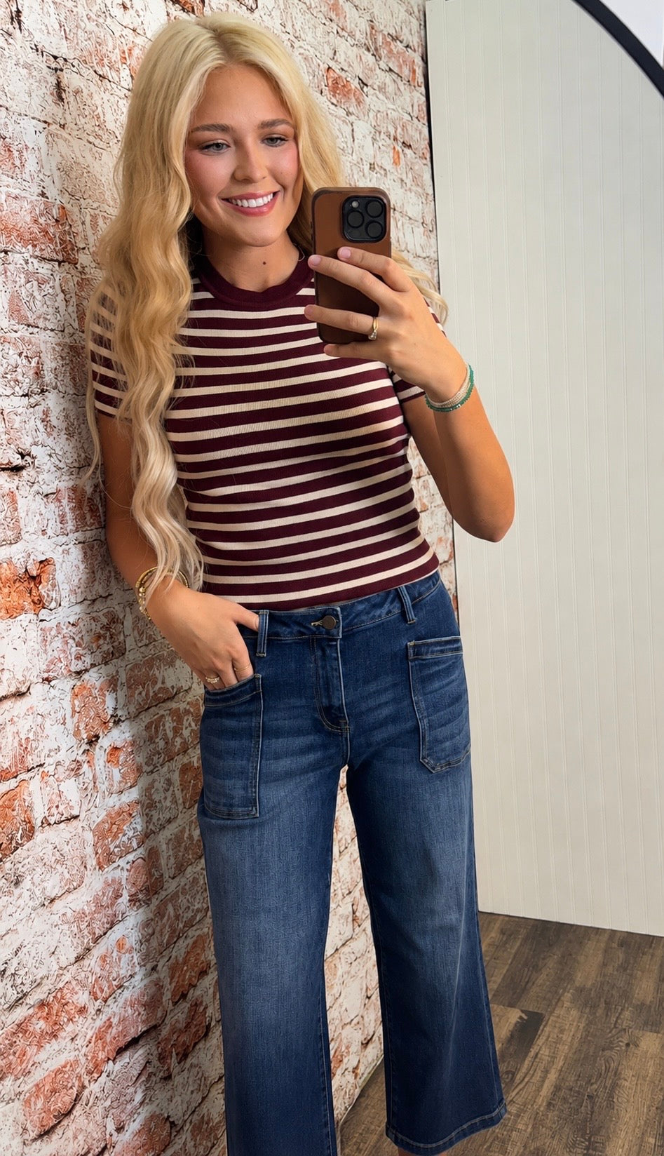 Risen - Slouchy Cropped baggy Jeans With Front Patch Pocket