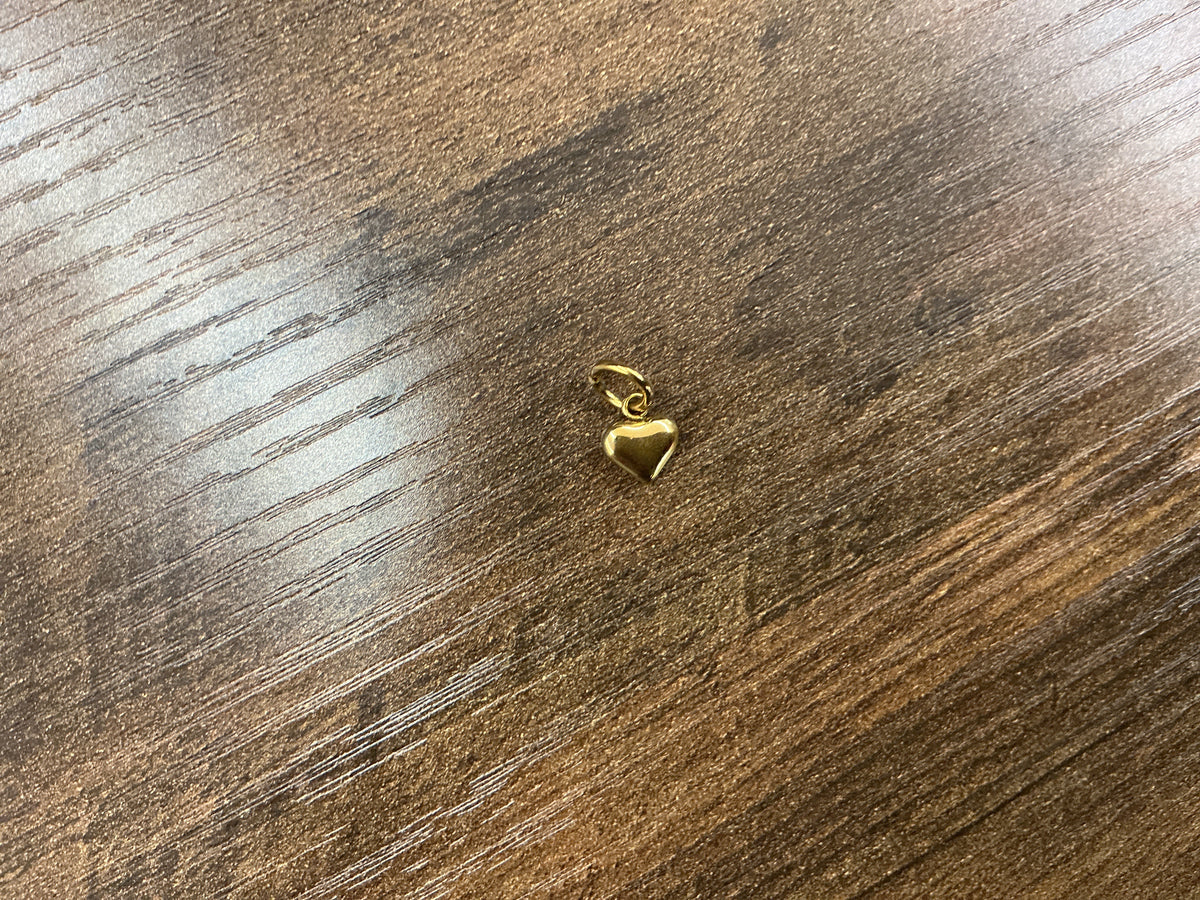 Gold Timeless Love Heart Charm