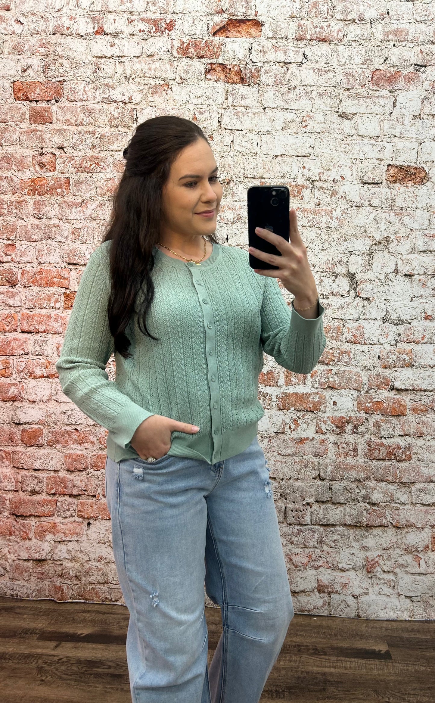 Pointelle Cardigan