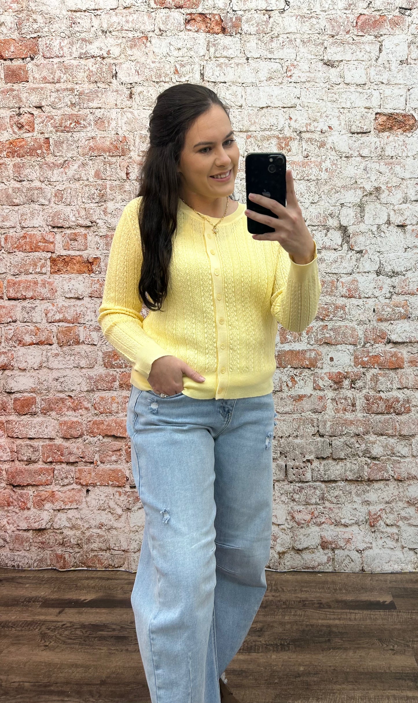 Pointelle Cardigan